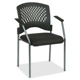 Office Star Pro-Line II 8610 Visitors Chair with Arms & Plastic Wrap Around Back OSP861030