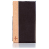 Simplism TR-FNIP4-CB/EN Smartphone Case - Flip - Leather - Chocolate Black