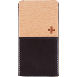 Simplism TR-VFIP4-CB/EN Smartphone Case - Flip - Leather, Fabric - Chocolate Black