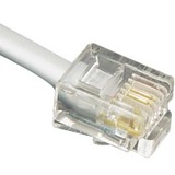 ICC ICC ICLC614FSV Phone Cable - 14 ft - Satin Silver