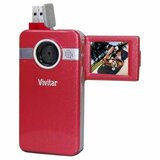 Vivitar DVR 410 Digital Camcorder - 1.8' LCD - CMOS - Strawberry