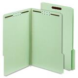 Globe-Weis Pressboard Folder with Fasteners, Light Green