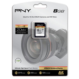 PNY P-SDHC8G10-EF 8 GB Secure Digital High Capacity (SDHC) - 1 Card