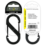 NITE IZE Nite Ize S-Biner SBP40301BG Plastic Carabiner Clip with Black Gate