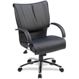 Lorell Mid-Back Dacron-Filled Cushion Management Chair LLR69515