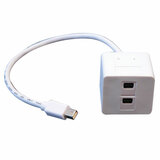 Tripp Lite P584-001-M2M A/V Cable - 12' - Splitter Cable - White