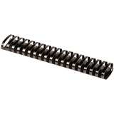 Fellowes Plastic Combs - Oval Back, 2", 500 sheets, Black, 10 pack