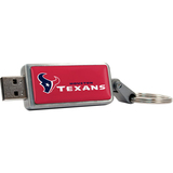 Centon DataStick Keychain V2 Houston Texans Edition 2 GB Flash Drive - Silver