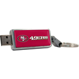 Centon DataStick Keychain V2 San Francisco 49ers Edition 2 GB Flash Drive - Silver