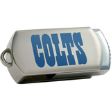 Centon DataStick Twist NFL Indianapolis Colts 2 GB Flash Drive - Silve - DSTF2GBIND