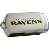 Centon DataStick Twist Baltimore Ravens Edition 4 GB Flash Drive - Silver