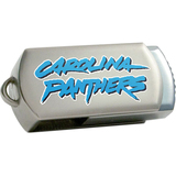 Centon DataStick Twist Carolina Panthers Edition 8 GB Flash Drive - Silver