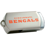 Centon DataStick Twist Cincinnati Bengals Edition 8 GB Flash Drive - Silver