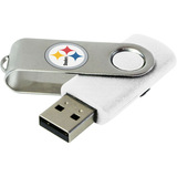 Centon DataStick Swivel Pittsburgh Steelers Edition 1 GB Flash Drive - White