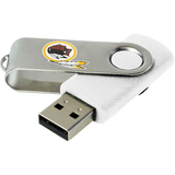 Centon DataStick Swivel Washington Redskins Edition 2 GB Flash Drive - White