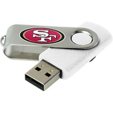 Centon DataStick Swivel San Francisco 49ers Edition 4 GB Flash Drive - White