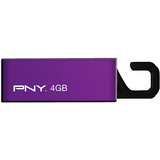 PNY Clip-On Attache P-FDU4GBCL-EF/PRP Flash Drive - 4 GB