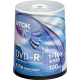 TDK 48520-KIT DVD Recordable Media - DVD-R - 16x - 4.70 GB - 200 Pack Spindle