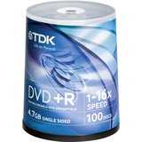 TDK 48521-KIT DVD Recordable Media - DVD+R - 16x - 4.70 GB - 200 Pack Spindle