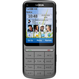 Nokia C3-01 Touch and Type Cellular Phone - Bar - Warm Gray
