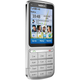 Nokia C3-01 Touch and Type Cellular Phone - Bar - Silver