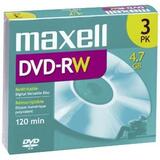 DVD-RW Discs, 4.7 GB, 2x, w/Jewel Cases, Gold, 3/Pack  MPN:635123