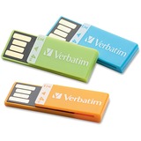 VERBATIM Verbatim 4GB Clip-it 97563 Flash Drive - 3 Pack