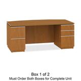 Bush Milano 2 Series Bow Front Pedestal Desk Box 1 of 2