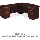 BUSH bbf Milano 2 Series Left L Desk Box 1 of 2