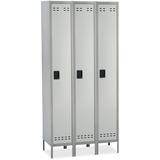 SAFCO Safco Single-Tier Two-tone 3 Column Locker with Legs