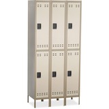 SAFCO Safco Double-Tier Two-tone 3 Column Locker with Legs