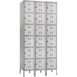 SAFCO Safco Six-Tier Two-tone 3 Column Locker with Legs