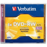 VERBATIM Verbatim 94520 DVD Rewritable Media - DVD+RW - 4x - 4.70 GB - 1 Pack Jewel Case