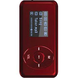 ME-963-4GB-RED - Visual Land V-Clip Pro ME-963 4 GB Flash MP3 Player - Red