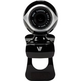 V7 CS0300 Webcam - 300 Kilopixel - Black, Silver