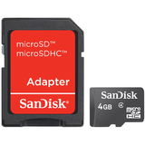 SANDISK CORPORATION SanDisk SDSDQM004GB35A 4 GB microSD High Capacity (microSDHC)