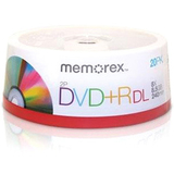 98727 - Memorex 98727 DVD Recordable Media - DVD+R DL - 8.50 GB - 20 Pack Spindle