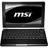 MSI U160-412US 10' Netbook - Atom N450 1.66 GHz - Black