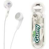 JVC Gumy HAF150W Earphone - Stereo - White - Wired - Earbud - Binaural - Open - 3.28 ft Cable