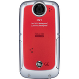 GE DV1 Digital Camcorder - 2.5' LCD - CMOS - Velvet Red
