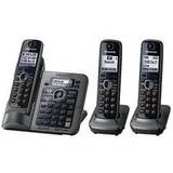 Panasonic KX-TG7643M Standard Phone - 1.90 GHz - DECT - Metallic Gray