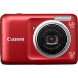 Canon PowerShot A800 10 Megapixel Compact Camera - 6.60 mm-21.60 mm - Red