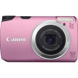 Canon PowerShot A3300 IS 16 Megapixel Compact Camera - 5 mm-25 mm - Pink