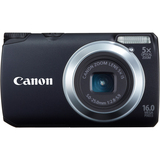 Canon PowerShot A3300 IS 16 Megapixel Compact Camera - 5 mm-25 mm - Black