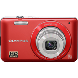 Olympus VG-120 14 Megapixel Compact Camera - 4.70 mm-23.50 mm - Red
