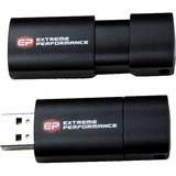 EPCLB/32GB-2.0 - EP Memory 32GB USB 2.0 Black Capless Wave Flash Drive
