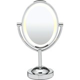 Conair Oval Chrome 1x-7x Double-sided Lighted Mirror