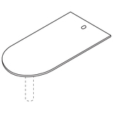 HON Initiate NWP3672 Peninsula Worksurface HONNWP3672TG1Q