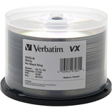 VERBATIM AMERICAS LLC Verbatim 97283 DVD Recordable Media - DVD-R - 16x - 4.70 GB - 50 Pack Spindle