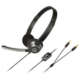 Audio-Technica ATH-330COM Headset - Stereo - Mini-phone